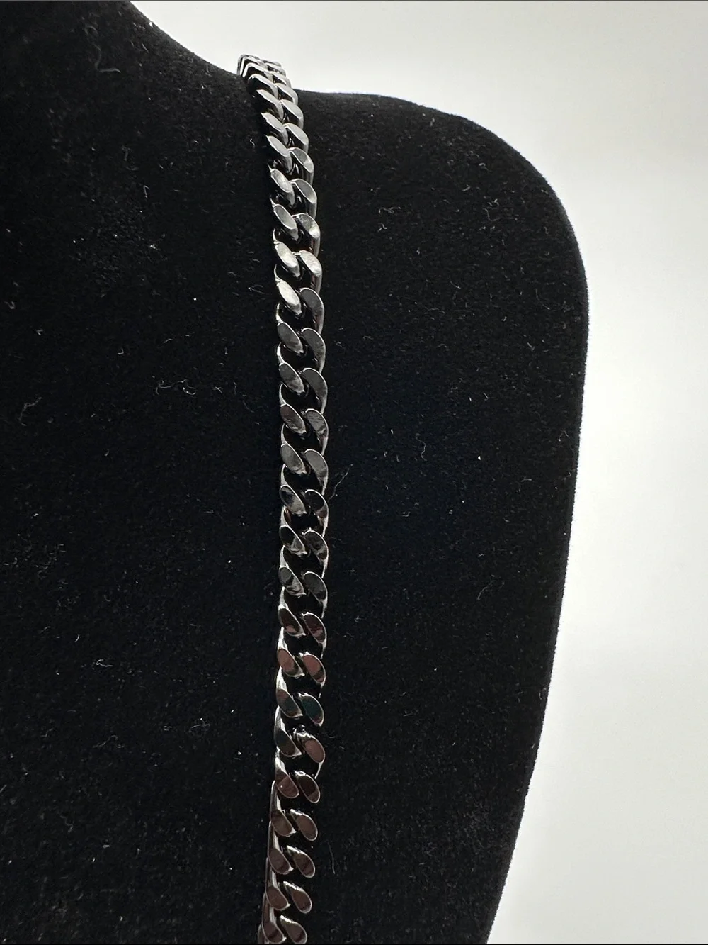 22” 4.9mm Black Rhodium Plated Cuban Necklace